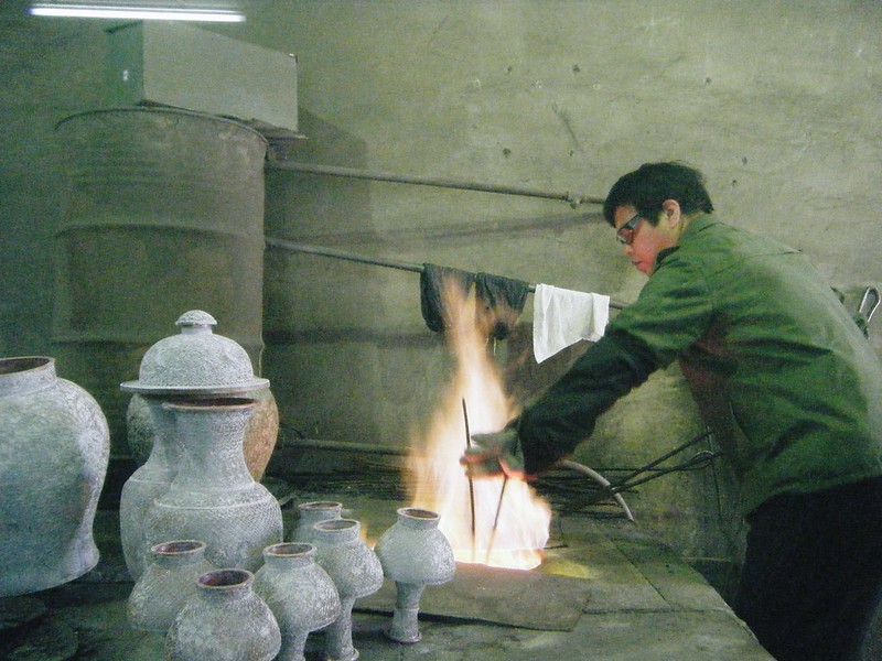 Photo: Cloisonniere Ware Workshop, by Hugh Llewelyn